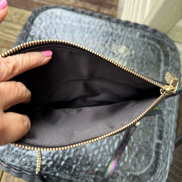 Henri Bendel Devon Petrol Convertible Clutch Crossbody Bag with Dustbag NWT - Picture 13 of 14